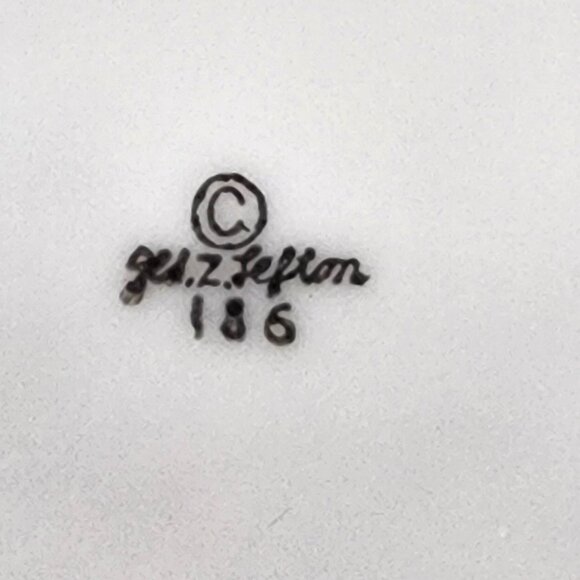 Vintage LEFTON "DAD" Cup and Saucer Blue Forget-Me-Not Flowers Fathers Day 12 oz - Picture 3 of 12